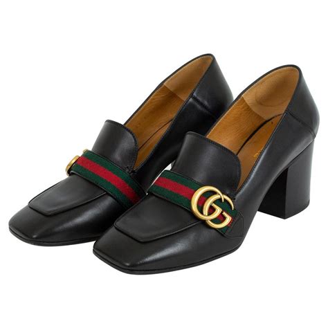 gucci peyton mid heel loafer|Gucci loafers for sale.